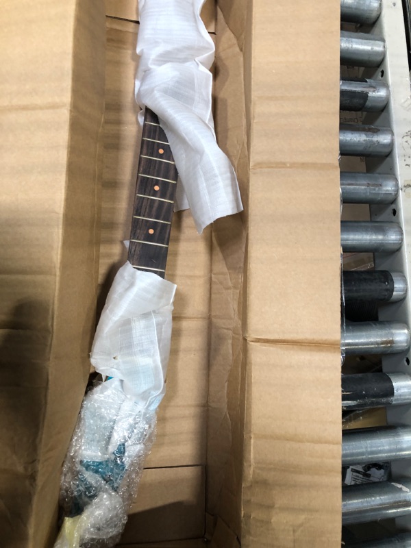 Photo 1 of Alnicov Electric Guitar Neck Maple Head Rosewood Fretboard 24 Fret for IBZ Parts Replacement Blue