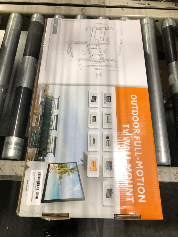 Photo 1 of Mount Plus MP-LPA36-443W Outdoor Full Motion Swivel Weatherproof Tilt TV Wall Mount for Most 32”~70” TVs Perfect Solution for Outdoor TV (Max VESA 400x400) 32" - 70" Full Motion