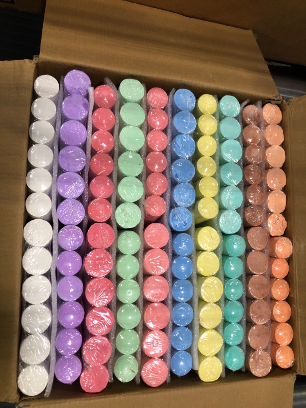 Photo 1 of JOYIN 120 Pack Sidewalk Chalk for Kids Giant Box Non-toxic Jumbo Colored Washable Sidewalk Chalk for Toddlers in 10 Colors (120 Pieces)