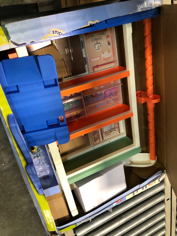 Photo 1 of Bluey Hammerbarn Shopping Playset, 4 Level, 22" Tall Playset with Working Lift and Trolley Return, Including Lights and 45+ Sounds
