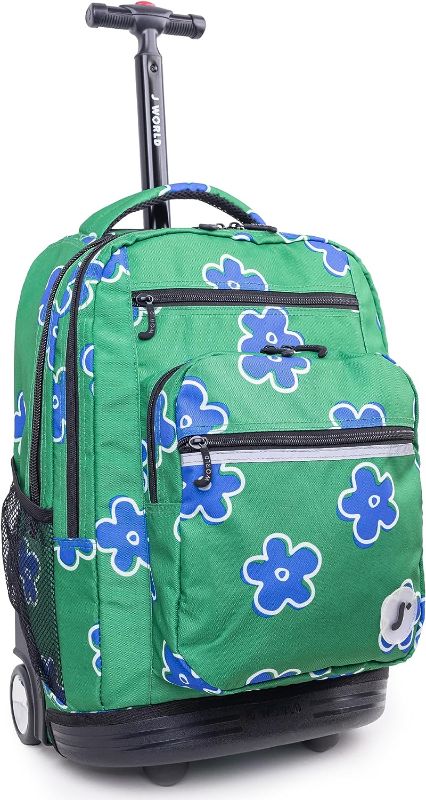 Photo 1 of J World New York Sundance Rolling Backpack Girl Boy Roller Bookbag, Picnic, 20 Inch