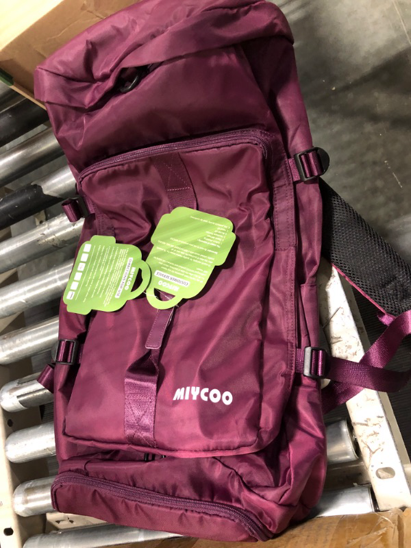 Photo 1 of miycoo burgundy backpack
