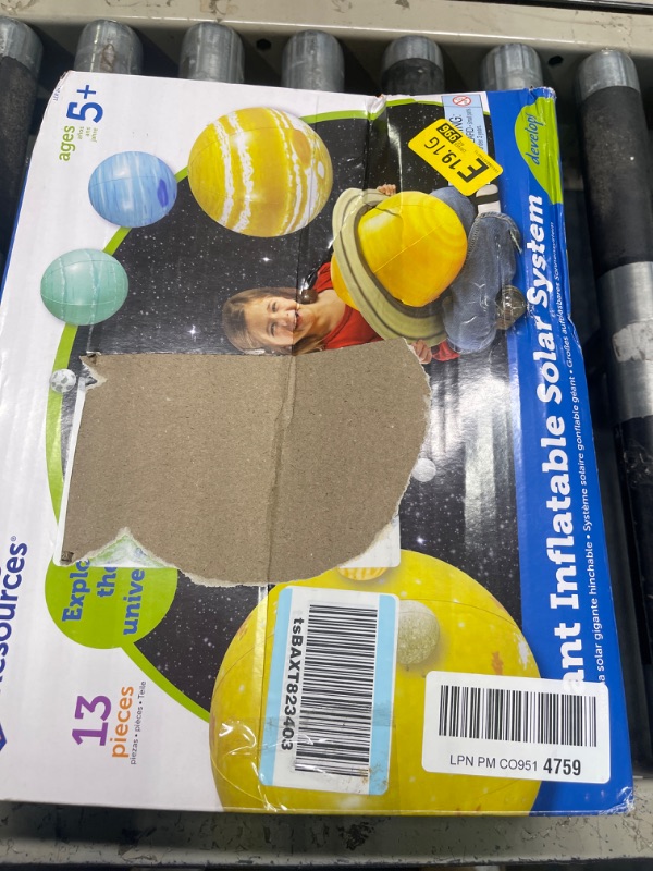 Photo 1 of Learning Resources Giant Inflatable Solar System, Kids Solar System, Astronomy for Kids, 8 Planets, 13 Pieces, Grades K+