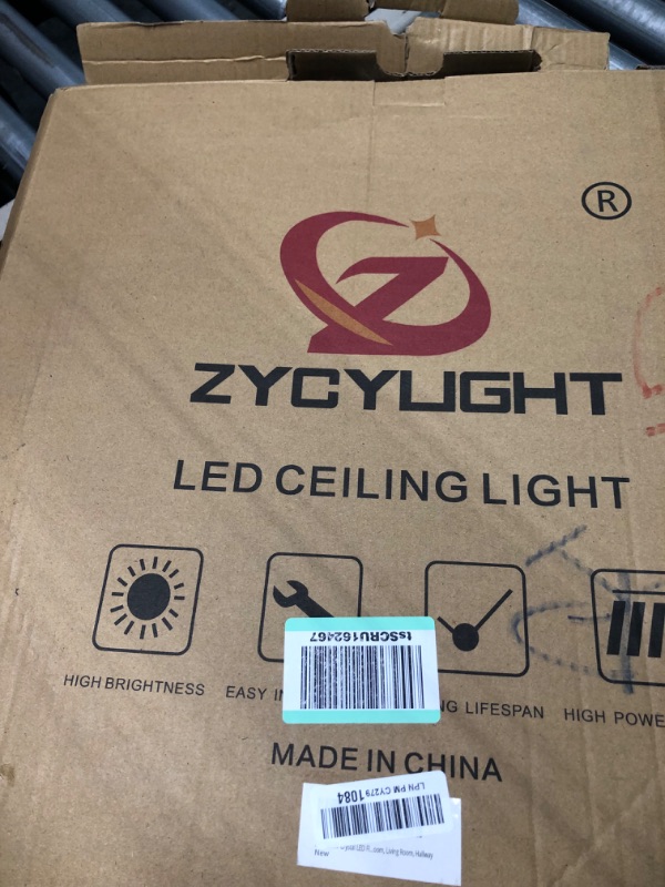 Photo 2 of ZYCYLIGHT Crystal LED Flush Mount Ceiling Light Fixture, Dimmable LED Crystal Fixture , Brightness Adjustable Ceiling Light?45W 18.9 Inch 3000-6000k? with Remote for for Bedroom, Living Room, Hallway ø18.9 In/LED 45W/Dimmable