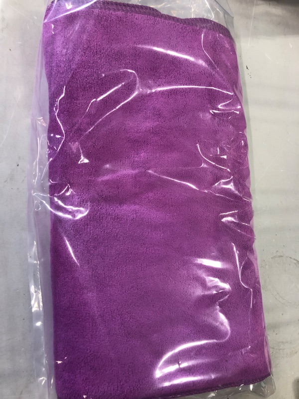 Photo 2 of Chemical Guys MIC_997_6 Fluffer Miracle Supra Microfiber Towel, Red, 24" x 16", Pack of 6 purple Pack of 6