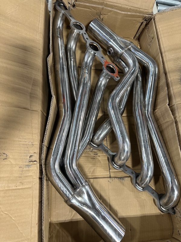 Photo 1 of AUTO MART Exhaust Header LS Conversion Swap for Chevy C10 Camaro GMC Chevrolet Silverado LS1 LS2 LS3 4.8L 5.3L 5.7L