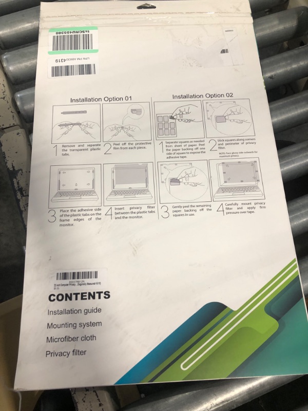 Photo 3 of Computer Privacy Screen 22 inch - FILMEXT Removable Privacy Shield Anti Glare Monitor Protector, Blue Light Reduction Filter, Data Blocked Screen for 16:10 Aspect Ratio Widescreen for 22 inch computor screen 16:10 aspect ratio