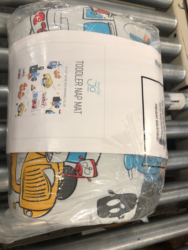 Photo 1 of JumpOff Jo - Toddler Nap Mat - Children's Sleeping Bag with Removable Pillow for Preschool, Daycare, and Sleepovers - Measures 43 x 21 Inches with Original Design - Jo’s Garage Jo's Garage