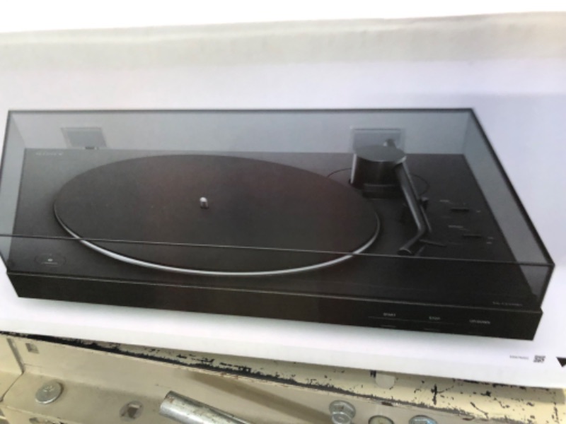 Photo 1 of Sony PS-LX310BT Belt Drive Turntable: Fully Automatic Wireless Vinyl Record Player with Bluetooth and USB Output Black
