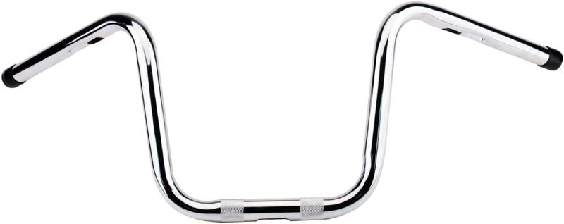 Photo 1 of 10 Inches Rise 1'' HandleBar Fits for Harley Sportster 883 1200 48 Dyna Fatboy Street Bob Softail Low Rider Chrome
