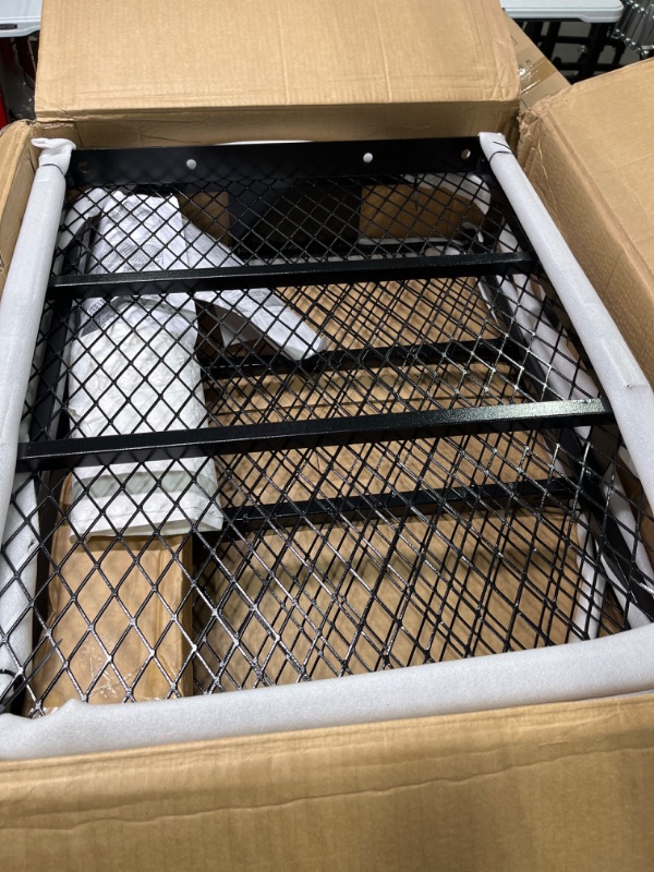 Photo 1 of KAIZONPOT 60" x 24" x 6" Trailer Hitch Cargo Carrier Hitch Mount Folding Vehicle Cargo Basket 550lb Capacity Hitch Cargo Racks for Car