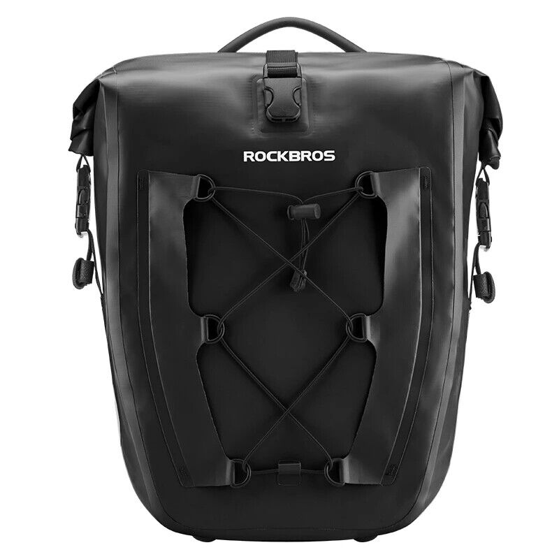 Photo 1 of ROCKBROS Pannier Bag Bike Rear Rack Seat Bag Storage Pouch Trunk 25L Waterproof
