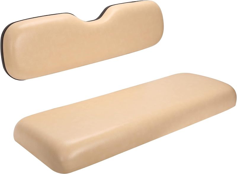 Photo 1 of 10L0L Universal Golf Cart Rear Seat Replacement Cushions for EZGO, Club Car, Yamaha beige 