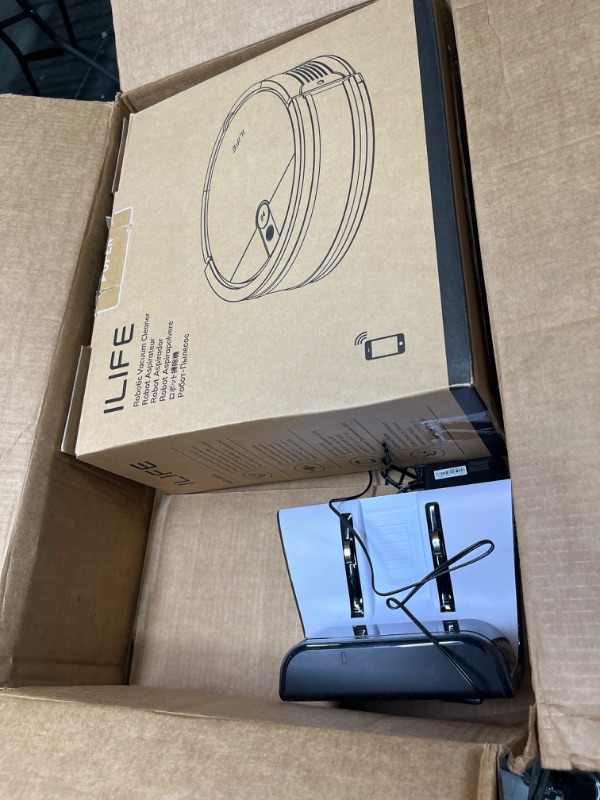 Photo 2 of ILIFE V9e Robot Vacuum Cleaner, 4000Pa Max Suction, Wi-Fi Connected, Works with Alexa, 700ml Large Dustbin, Self-Charging, Customized Schedule, Ideal for Pet Hair, Hard Floor and Low Pile Carpet.