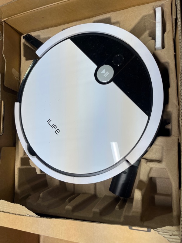 Photo 3 of ILIFE V9e Robot Vacuum Cleaner, 4000Pa Max Suction, Wi-Fi Connected, Works with Alexa, 700ml Large Dustbin, Self-Charging, Customized Schedule, Ideal for Pet Hair, Hard Floor and Low Pile Carpet.