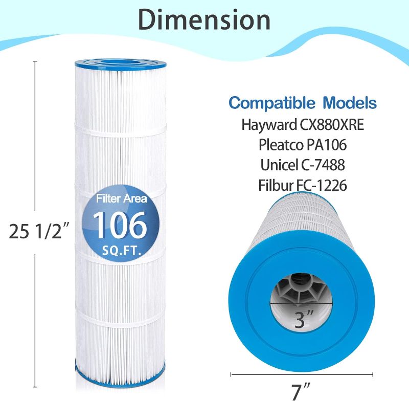 Photo 1 of  Filter Cartridge Compatible with Hayward Pool Pump