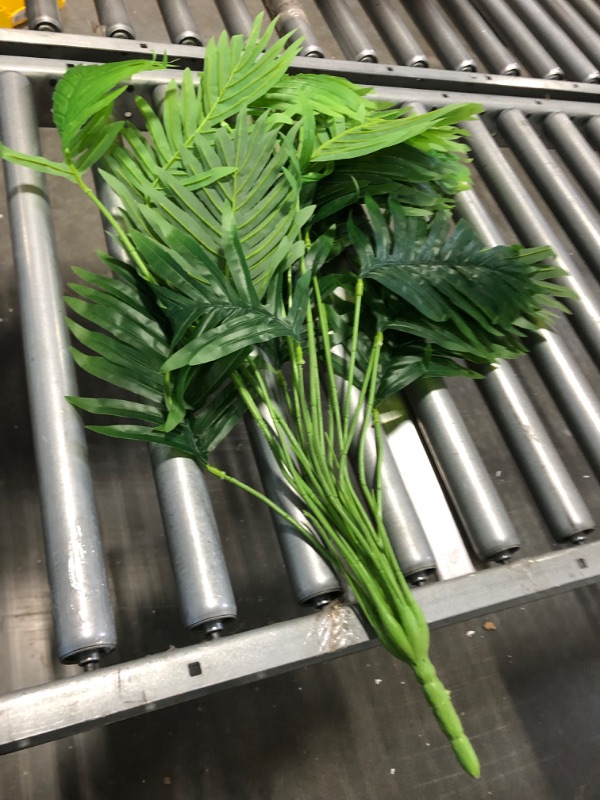 Photo 2 of 30" Artificial Palm Plants Leaves Tropical Greenery Bush Imitation Faux Fake Palm Tree Leaf for Home Kitchen Party Flowers Arrangement Wedding Decorations 2