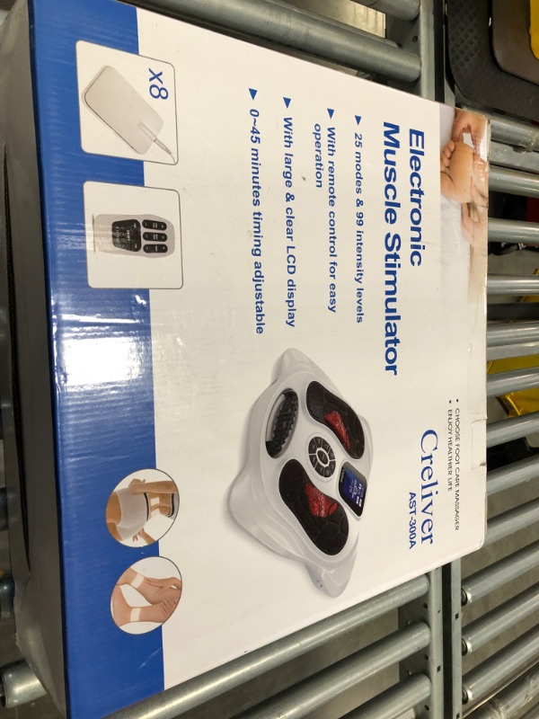 Photo 1 of Creliver Foot Circulation Plus EMS & TENS Foot Nerve Muscle Massager, Electric Foot Stimulator Improves Circulation, Feet Legs Circulation Machine Relieves Body Pains, Neuropathy (FSA or HSA Eligible)