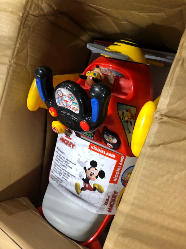 Photo 1 of Kiddieland Disney Mickey Mouse Plane Light & Sound Activity Ride-On