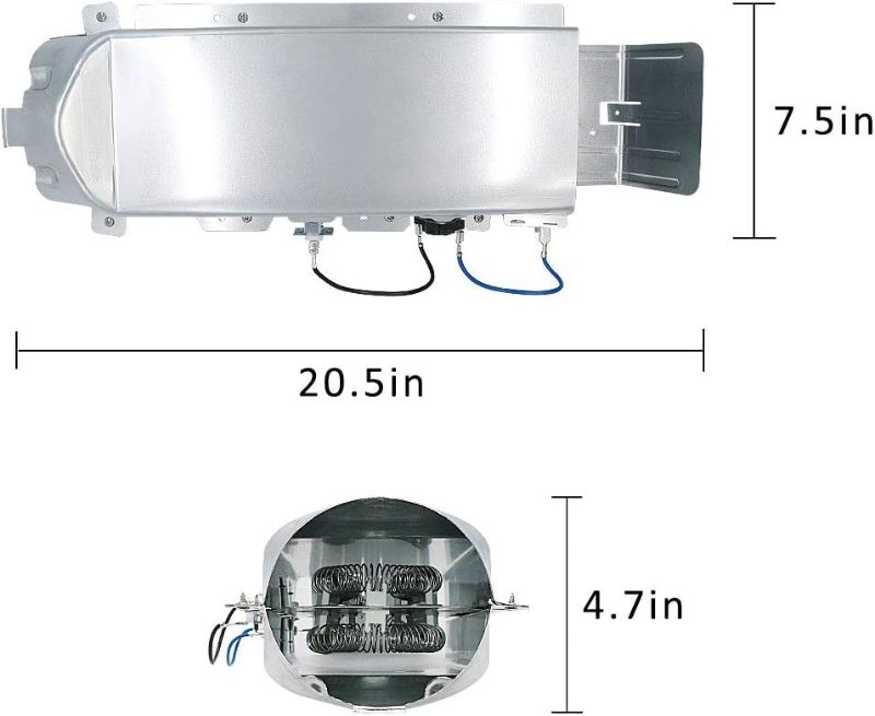 Photo 1 of ?UPGRADED?DC97-14486A Dryer Heating Element Heater Duct Assembly for Samsung dv42h5000ew a3 dv45h7000ew a2 dv48h7400ewa2 Dryer Heating Element Thermostat Thermal Fuse Dryer Replace dc9714486d