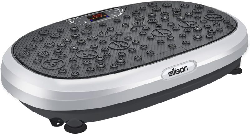 Photo 1 of EILISON FitMax 3D XL Vibration Plate Exercise Machine - Whole Body Workout Vibration Fitness Platform w/Loop Bands - Home Workout for Lymphatic Drainage Machine for Weight Loss, Shaping, Wellness, Recovery