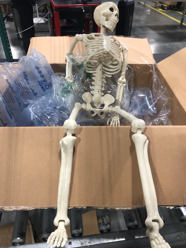 Photo 1 of Anditoy 1 Pack 15" Full Body Halloween Skeletons Movable Joints Skeleton Toys for Indoor Outdoor Halloween Decorations Party Supplies Decor