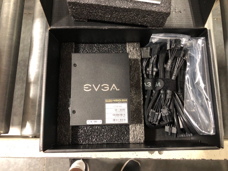 Photo 1 of EVGA SuperNOVA 450 GM, 80 Plus Gold 450W, Fully Modular, ECO Mode with DBB Fan, Includes Power ON Self Tester, SFX Form Factor, Power Supply,