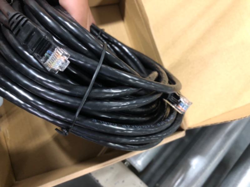 Photo 1 of Amazon Basics RJ45 Cat-6 Gigabit Ethernet Patch Internet Cable - 50 Foot 1-Pack 50 Feet