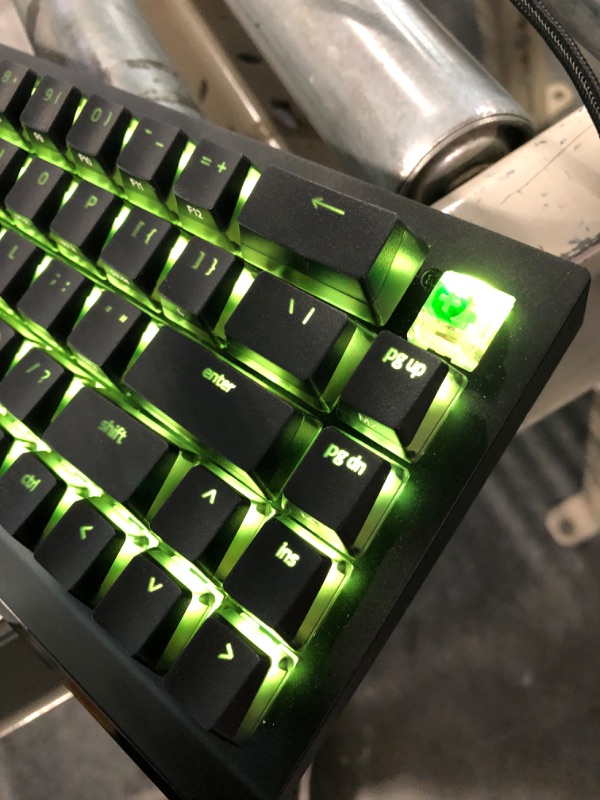 Photo 4 of Razer BlackWidow V3 Mini HyperSpeed 65% Wireless Mechanical Gaming Keyboard: HyperSpeed Wireless Technology -Yellow Mechanical Switches- Linear & Silent - Phantom Pudding Keycaps - 200Hrs Battery Life BlackWidow V3 Mini - Phantom Edition Yellow Switches -