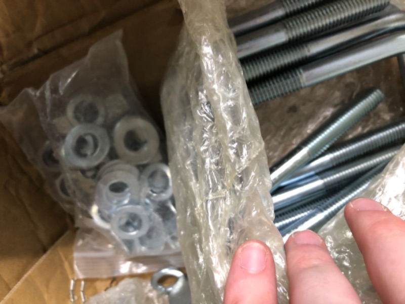 Photo 1 of 8 Pack 8" Galvanized L-Type Bunk Bracket Kit for Boat Trailer, fits 3x3 Cross Members, Heavy Duty (8 Pack)