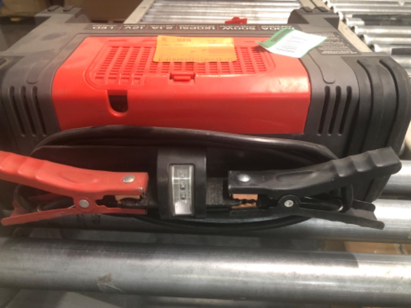 Photo 2 of VECTOR 1200 Peak Amp Jump Starter, PPRH5V, Battery Booster, Dual Power Inverter, 120 PSI Air Compressor, USB Charging Port, Rechargeable