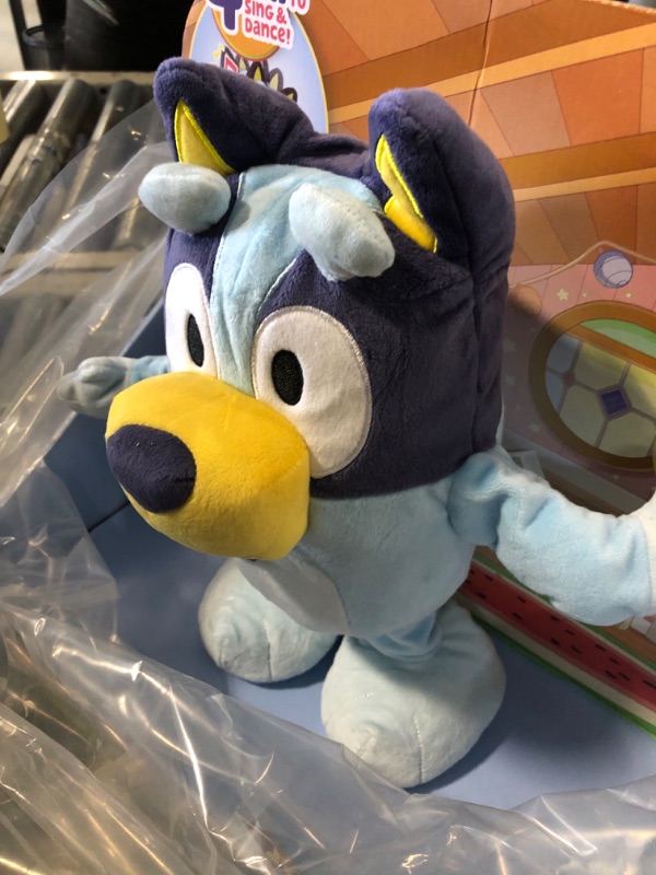 Photo 4 of Bluey Dance and Play 14" Animated Plush | Over 55 Phrases and Songs, Multicolor