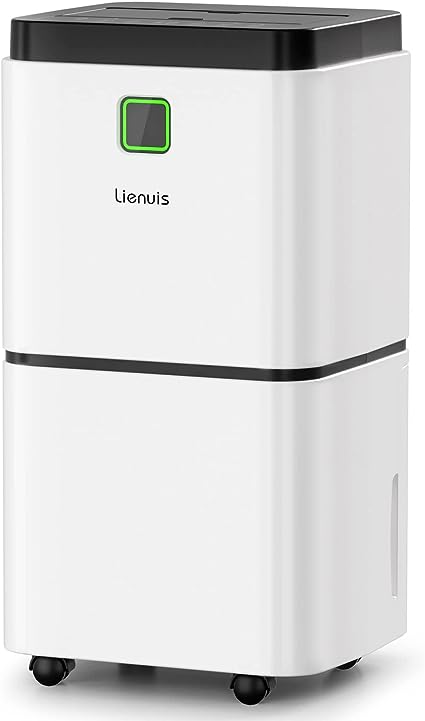 Photo 1 of Lienuis 25 Pints Dehumidifiers for Home and Basements, Large Room, Bedroom, Bathroom, 2000 Sq. Ft. Dehumidifier with Drain Hose and Water Tank, Auto or Manual Drainage, 12H Timer, Auto Defrost, Child Lock
