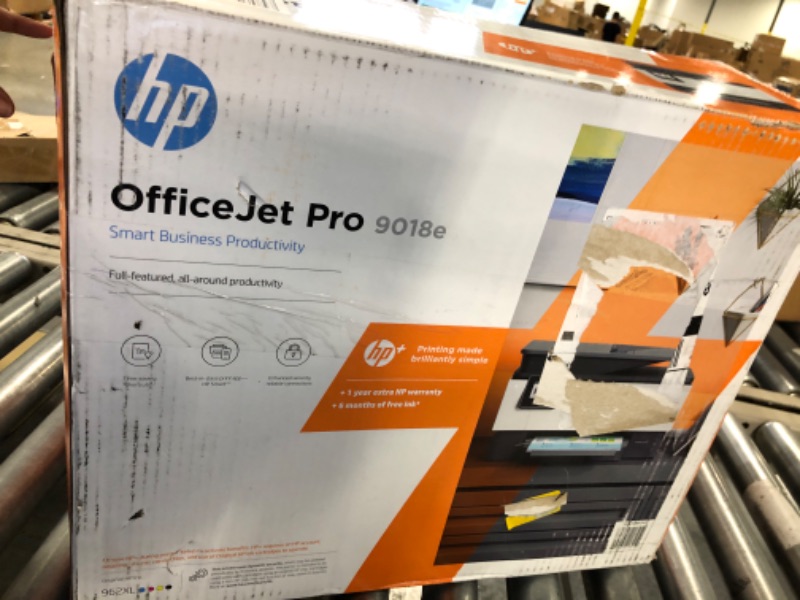 Photo 6 of HP OfficeJet Pro 9018e Wireless Color All-in-One Printer with Bonus 6 Months Instant Ink with HP+ (1G5L5A)