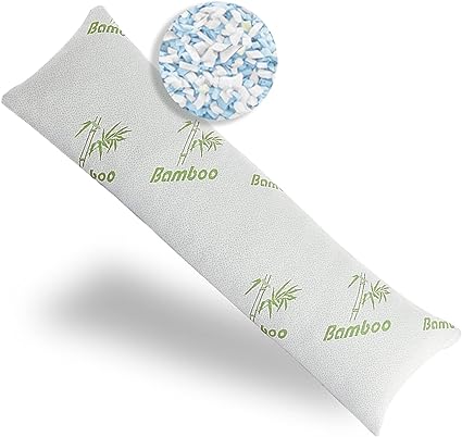 Photo 1 of Bamboo Full Body Pillow for Sleeping, Shredded Memory Foam