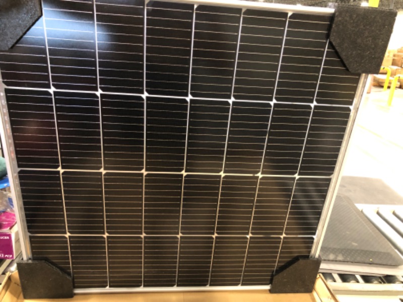 Photo 2 of Renogy Solar Panel 100 Watt 12 Volt, High-Efficiency Monocrystalline PV Module Power Charger for RV Marine Rooftop Farm Battery and Other Off-Grid Applications,