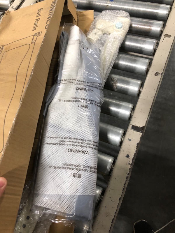 Photo 1 of MININEC Bed Rail for Toddlers Baby, Long Toddler Bedrail Guard for Kids Children, Strong Babies Bed Rail for Twin, Full Size, Queen & King Mattress with Reinforced Anchor Safety Grey 78.7*27.5 in Grey 78.7*27.5in Pack of 1