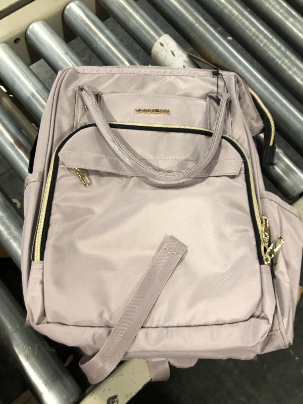 Photo 1 of VANKEAN 15.6-16.2 Inch Laptop Backpack for Women Fashion Computer Work Backpack, Water Proof College Daypack Backpacks with USB Port RFID Pocket, Business Travel Backpack, Light Dusty Pink 15.6 inch Light Dusty Pink
