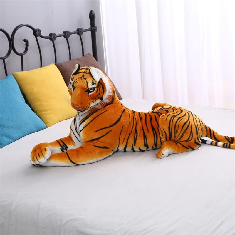 Photo 1 of HCSXMY Realistic Soft Stuffed Animals Plush Toy Tiger for Kids Gifts (Tail Measurement Not Included) (31.5inch/80cm)