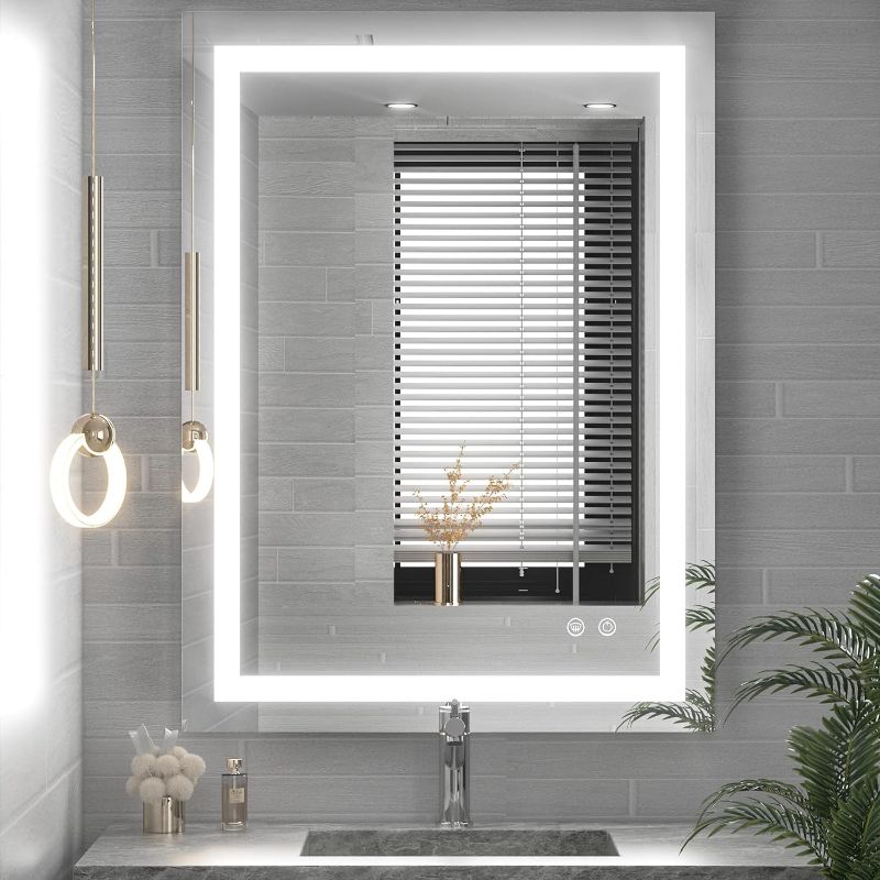 Photo 1 of 
TETOTE 36 x 28 Bathroom LED Mirror Bedroom LED Mirror Vanity Makeup Mirror Dimmable Anti-Fog Wall Mounted Birthday Gift Housewarming Gift Wedding Gift