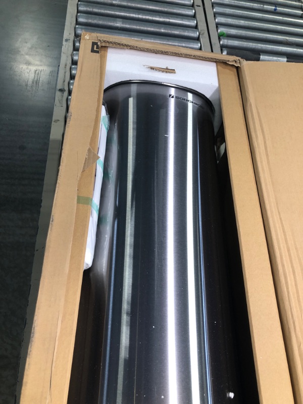 Photo 3 of 
SONGMICS 13 Gallon Trash Can, Stainless Steel Kitchen Garbage Can, Recycling or Waste Bin, Soft Close, Step-On Pedal, Removable Inner Bucket, Silver ULTB050E01
Style:13.2 Gal