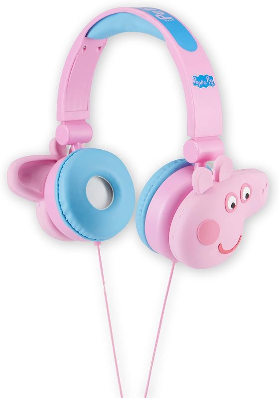 Photo 1 of Peppa Pig Over-Ear Headphones for Kids - Adjustable Headband, Stereo Sound, Tangle-Free Cable, Volume Control, and 3.5mm Jack - Perfect for School, Home, and Travel