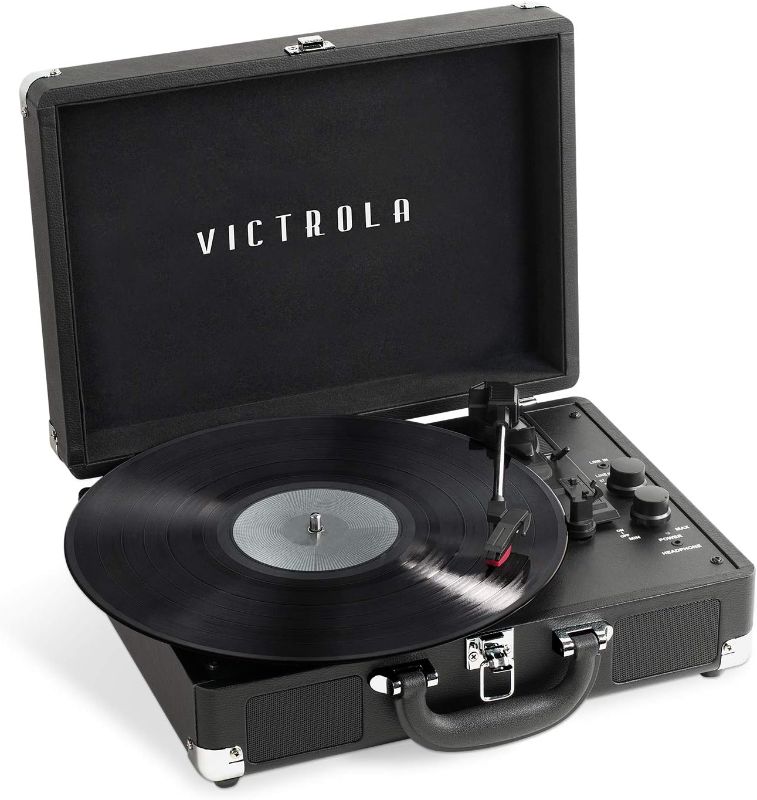 Photo 1 of Victrola Journey+ Bluetooth Suitcase Record Player, Black