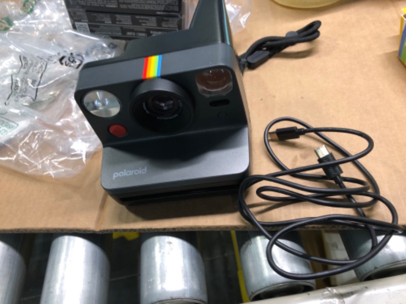 Photo 1 of Polaroid Now 2nd Generation I-Type Instant Camera + Film Bundle - Now Black Camera + 16 Color Photos (6248) Gen2 Camera + Film Black