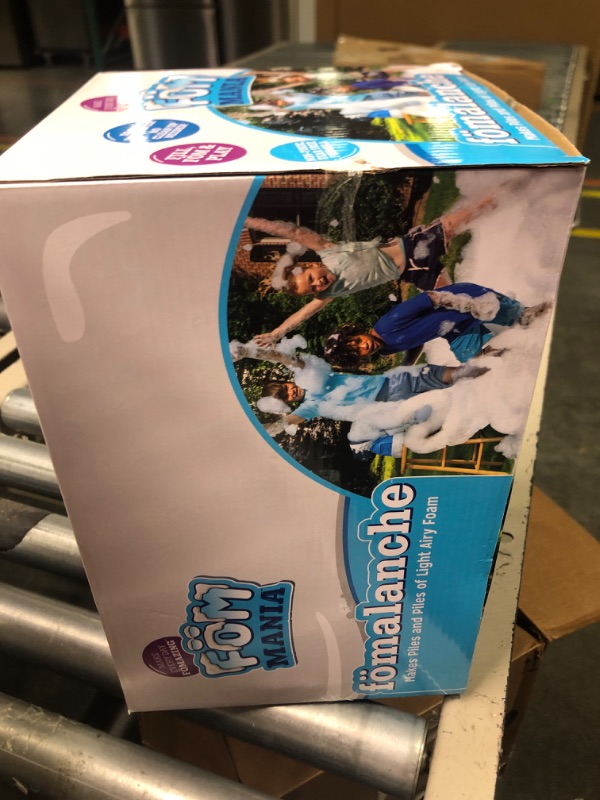 Photo 1 of Fom Mania Little Kids Fomalanche Foam Machine|Non Toxic Kid Powered Foam Line|Bonus 21oz of Foam Concentrate to Make tons of Foam|Machine for Parties, Birthdays, Outdoor Fun, Blue (93035)