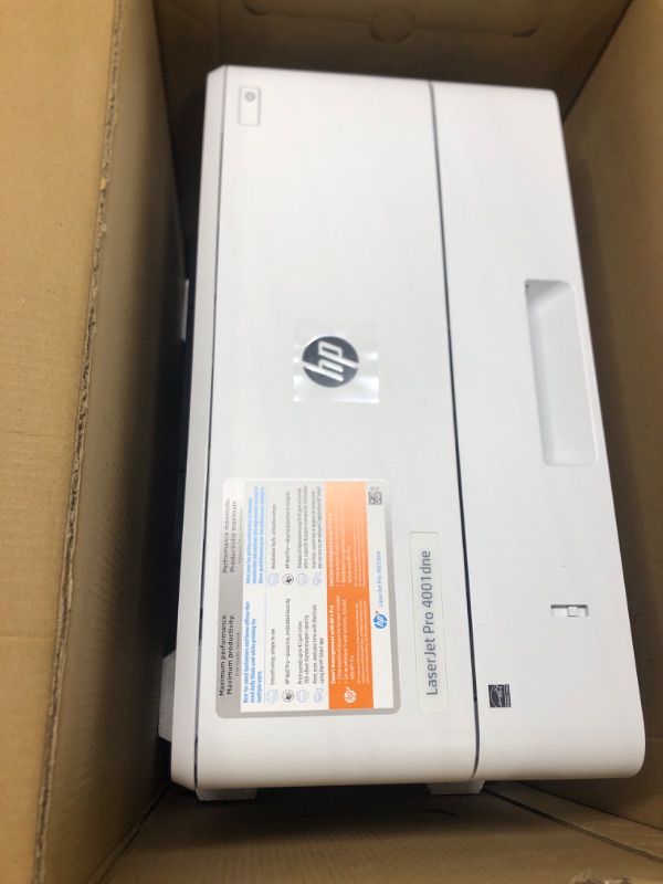 Photo 3 of HP LaserJet Pro 4001dne Black & White Printer with HP+ Smart Office Features New Version: HP+, LaserJet Pro 4001dne