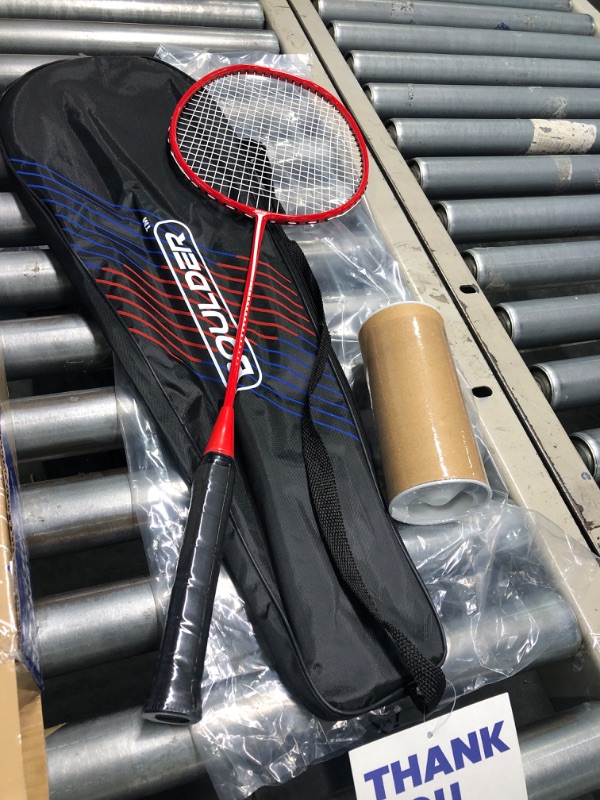 Photo 3 of Boulder Sports Badminton Rackets - Lightweight Badminton Racket Set with 3 Shuttlecocks and Racquet Case - Badminton Set for Backyard or Outdoor Games
