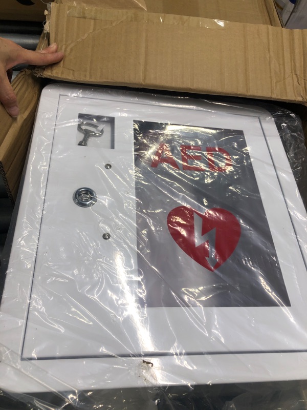 Photo 1 of AED Cabinet fits All Brands Cardiac Science, Zoll, AED Defibrillator, Physio-Control