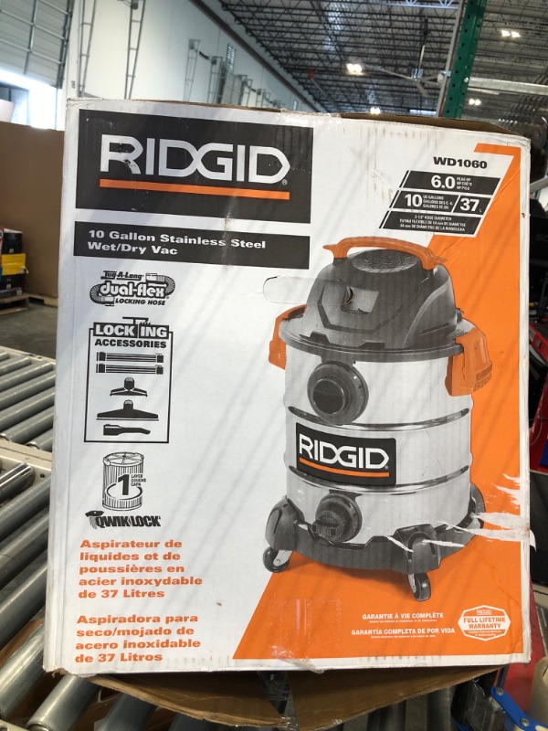 Photo 2 of 
RIDGID 10-Gal. 6.0 Peak HP Wet/Dry Vac 