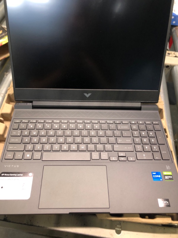 Photo 4 of HP - Victus 15.6" Gaming Laptop - Intel Core i5-12450H - 8GB Memory - NVIDIA GeForce GTX 1650-512GB SSD - Mica Silver - Model 15-fa0031dx 8GB RAM | 512GB SSD